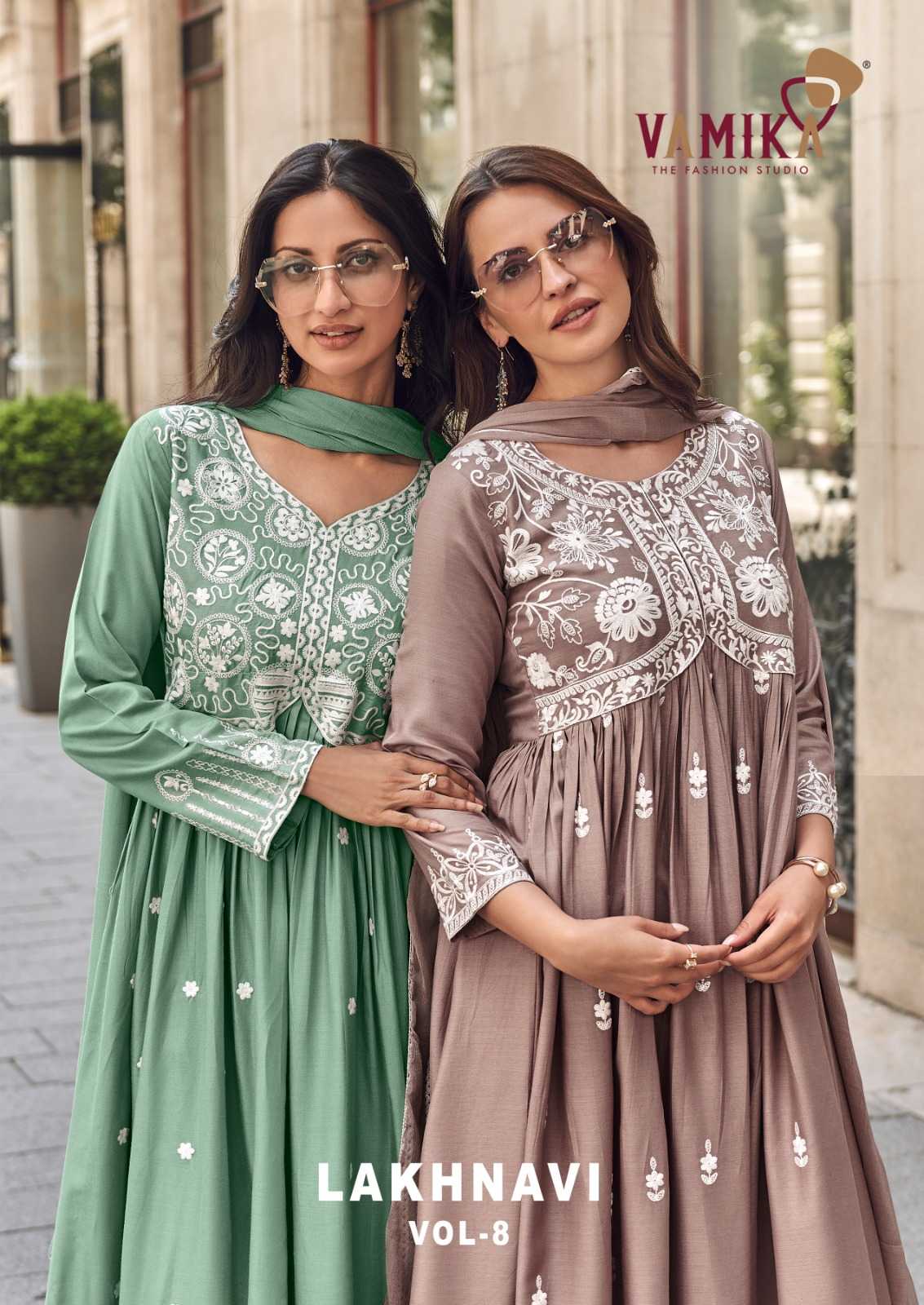 Rayon  Embroidery Anarkali Suit